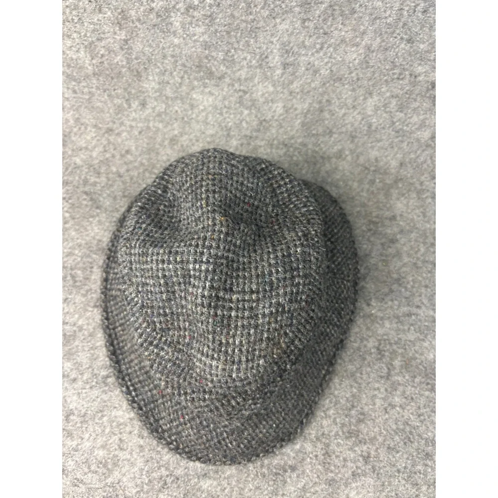 Orvis Bucket Hat Mens Small Grey Harris Tweed Wool Hand Woven Made in USA